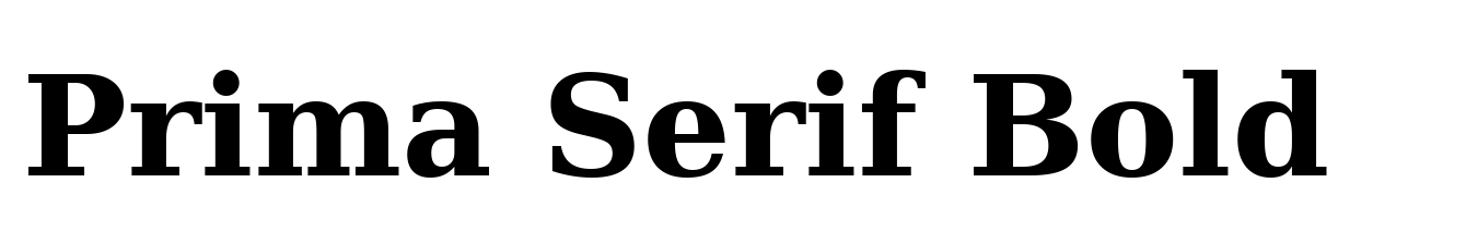 Prima Serif Bold
